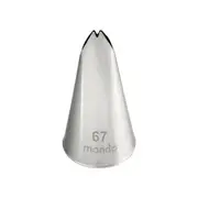 Mondo Stainless Steel #67 Leaf Piping Tip Icing Cake Decorating Nozzle Silver