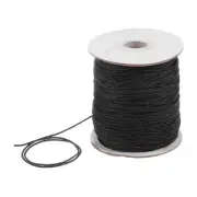 1.5mm Nylon Satin Cord 150 Yards Bracelet String Beading Thread, Black