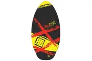 Redback 105cm Traction Foam Padded Wooden Water Sea Sport Skim Board Yellow