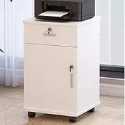 3 Drawer Mobile Vertical File Cabinet for Home Office Storage, Multi-function File Cabinet with Lock