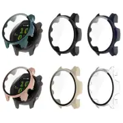 For Garmin Forerunner 255/255S Tempered Glass Screen Protector Full Case Cover