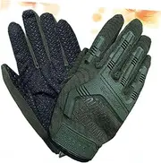 [Outanaya] Gloves for Men Winter Warm Cut Resistant Outdoor Gloves for Hiking Running One Size