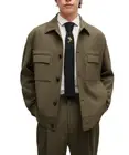 HUGO BOSS Wool Blend Jacket Performance Stretch Fabric Modern Fit - Size 38R
