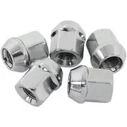 Aeroflow ACorn Short Open Nuts 1/2 Chrome 1/2-20" Wheel (5) - AF3032-1000