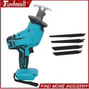 Findmall Electric Reciprocating Saw For Makita 18V Battery Cordless 4 Blade