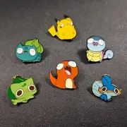 Pokemon Derpy Enamel Pins Lots | Pikachu, Bulbasaur, Charmander, Squirtle