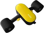 G GENEINNO Mini Underwater Scooter S2 with Dual Motors, 2 Speed Levels, Action Camera Compatible for Diving Snorkeling Sea Adventures Water Sport Swimming Drone for Kids Adult - Max 98ft Depth Yellow