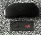 Ray Ban Clam Shell Hard Case Reading Sunglass Eyewear Case & Cleaning Cloth