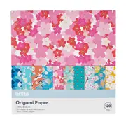 120 Piece Origami Papers - Print