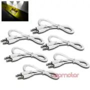 6 10FT 3.5MM MALE JACK AUX STEREO CABLE CORD IPAD IPHONE IPOD TOUCH MP3 CD WHITE