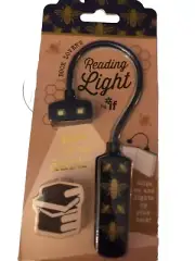 IF Book Lover's Reading Light - Bee, Blue - 3 Brightness Settings - Clips On