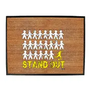 Stand Out Football - Funny Novelty Doormat Man Cave Floor mat