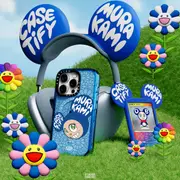 - Special Set Murakami Limited Set - iPhone 16 Pro Max MagSafe Impact Case (Sky Blue) + MR. DOB Collectible Headphone Case (Blue) + MR. DOB Snappy Trading Card Holder (Blue)