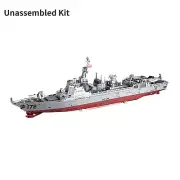 1:1000 3D Metal Ship Kits 052D Destroyer Model Unassembled Kit DIY Boat Model