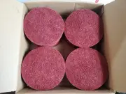 (50) Scotch-Brite 6” Precision Surface Conditioning Disc Hook & Loop Medium Red
