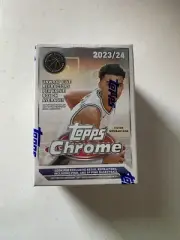 NEW 2023-24 Topps Chrome Basketball Blaster Value Box Factory Sealed In Hand!