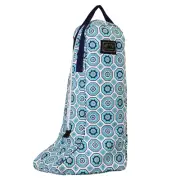 Equine Couture Geometric Kelsey Aqua Equestrian Boot Bag 110561-62
