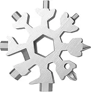 18-in-1 Snowflake Multi Tool - Stainless Steel Snowflake Bottle Opener/Flat Phillips Screwdriver Kit/Wrench, Durable and Portable to Take, Great For Dad,Boyfriend