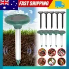 2-10X Solar Snake Repeller Solar Ultrasonic Pest Mole Rodent Possum Repellent OZ