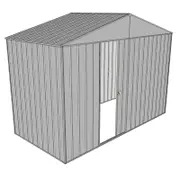 Build-a-Shed 3 x 1.5 x 2.3m Gable No Side Doors Shed - Zinc