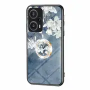 For Xiaomi Redmi Note 12 Turbo/Poco F5 5G Ring KickStand Printed Cover Tempered Glass+Mobile Case