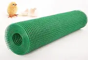 Wire Mesh Fence, PVC Coated Wire Fence Rolls 6CM Mesh Diameter Garden Mesh Fencing Poultry Netting for Farm Vegetable Plot LFFH (Color : 1.6mm, Size : 1x18m)