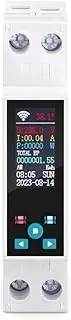 Snblzhef 50A Tuya WIFI Smart Switch Circuit Breaker LCD Energy Meter KWh Power Metering Timer Relay Remote Control Smart Life