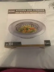 Kone Kitchen Sink Strainer 2 PCs. For All 304 Stainless Steel Structure 3 1/2 In