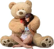 HollyHOME Teddy Bear Stuffed Animal Giant Bears Plush Light Brown 60 Inches