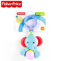 在飛比找蝦皮購物優惠-Fisher-price 大象滾輪搖鈴嬰兒玩具