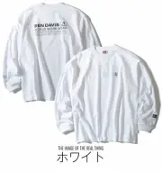 Men's Ben Davis TE BEN DAVIS BD Logo L S Tee C 24780028 WHT M size