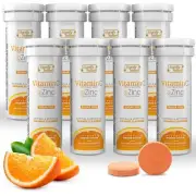 Vitamin C 1000mg Effervescent Tablets - Potent Immune Support VIT C with Zinc...
