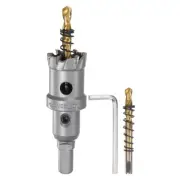 Carbide Hole Saw Set 25mm (1") Metal Cutter with 2pcs Center Drill Bits
