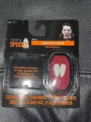 Looking Spooky Vampire Fangs One Size Fits All Thermal Fitting Beads NEW