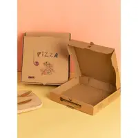 在飛比找ETMall東森購物網優惠-簡約 加厚一次性披薩盒7寸8寸9寸10寸12寸牛皮紙比薩打包