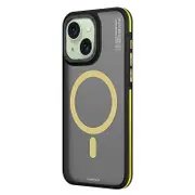 for iPhone 15 Plus PC+TPU Phone Case Compatible with MagSafe Matte Cell Phone Protective Cover
