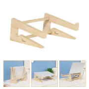 1Pc Desk Wooden Laptop Holder Stand for Notebooks Ergonomic Height