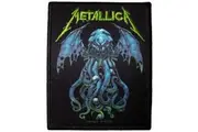 Metallica The Call Of Ktulu Printed Iron On Patch (Black/Blue/Green) (One Size)
