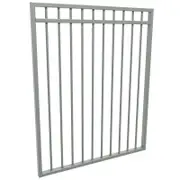 ProtectorAl 975 W x 1200mm H Palladium Silver Aluminium DTR All Up Pool Gate