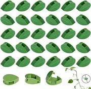 60 Pcs Invisible Plant Climbing Wall Fixture Clips,Self-Adhesive Hanging Plant Clips,Self-Adhesive Hook Plant Vine Traction for Indoor Outdoor Green Leaf Simulation for Garden Wall Clip Decoration