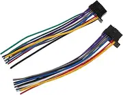 KICHOUSE Stereo Harness Radio Wiring Harness Adapter Automotive Wiring Car Radio Plug Wire