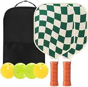 APEXORIGIN Pickleball Paddles Set of 2/4, 2 Fiberglass Pickleball Rackets, 4 Balls and 1 Portable Carry Bag, Aesthetic Pickle Ball Set for Men Women Beginners