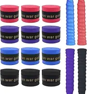 itechpanda 12 Rolls Bat Grip Tape Non-Slip for Baseball, Full Adhesive Baseball Softball Batting Tape Precut Baseball Bat Grip Replacement for Sports Bat Grip, 4 Colors
