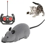 niCWhite Remote Control Mouse Cat Toy, Interative Moving Cat Toys Wireless Electronic RC Rat Mice Pet Toys for Chase and Exercise (Grey)