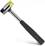 Small Rubber Mallet Hammer Tool - 25mm Non Marring Hammer 8.9"L x 2.5"W x 1"Th