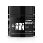 Greeko Man Charcoal Clay Mask - Infused with Activated Charcoal & Menthol - 100g