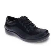 Revere Alberta Lace-Up - Black Lizard