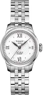 [Tissot] Le Locle Automatic Silver Diamond Dial Ladies Watch T41.1.183.16, Silver-tone