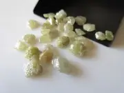 2.65 Ct Natural Rough Diamond Flat Yellow Green Raw Diamond Uncut Loose Diamond