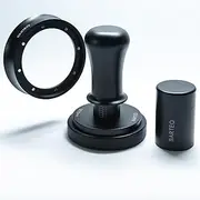 [BARTEQ] 51mm Espresso Tamper – Calibrated 30lbs Double Spring-Loaded Coffee Tamper with Dosing Funnel, WDT Tool & Stainless Steel Ripple Base – Fits 51mm Portafilters